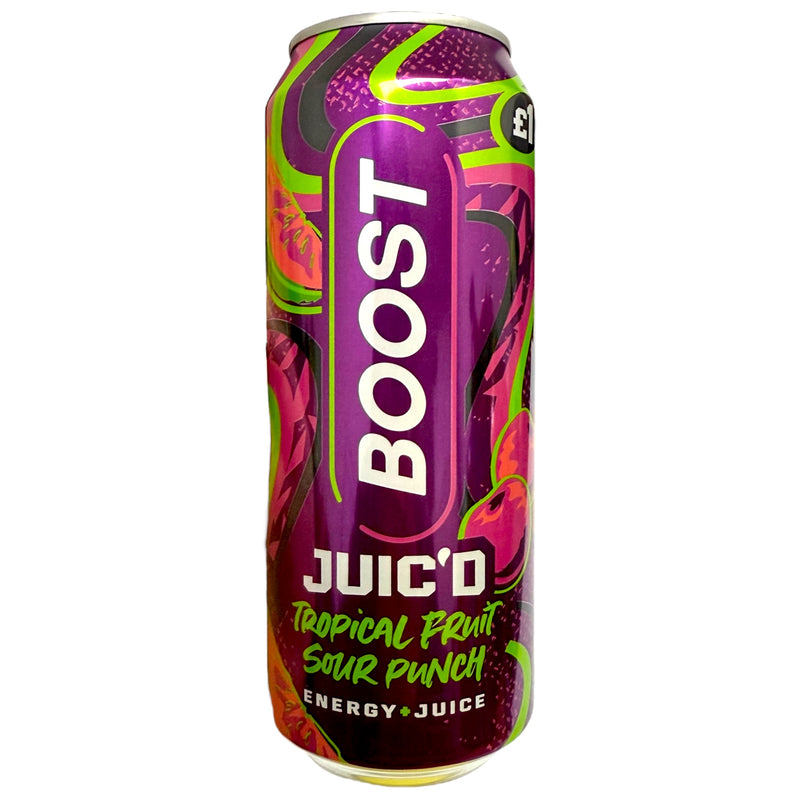 Boost Energy Tropical Fruit & Sour Punch 500ml