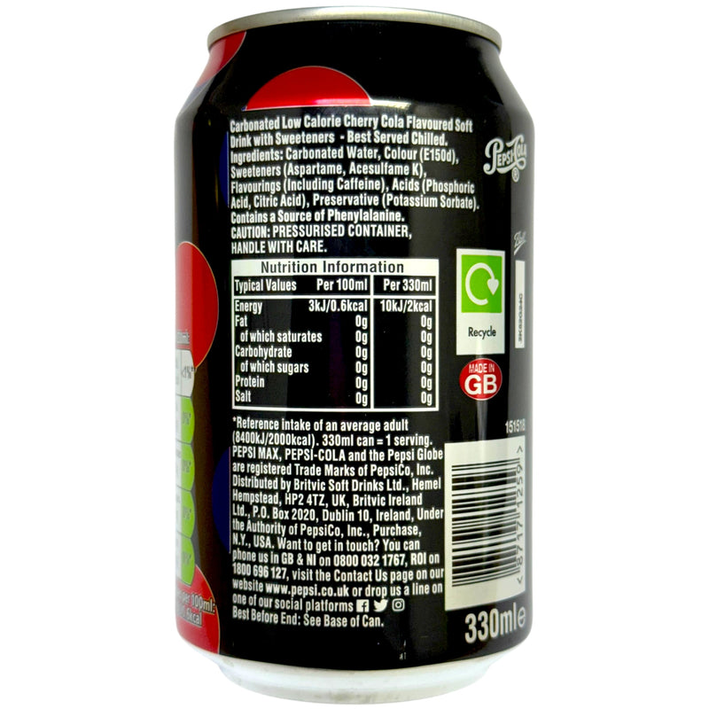 Pepsi Max Cherry 330ml