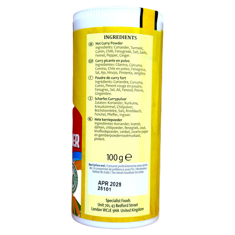 Tropical Sun Caribbean Hot Curry Powder 100g