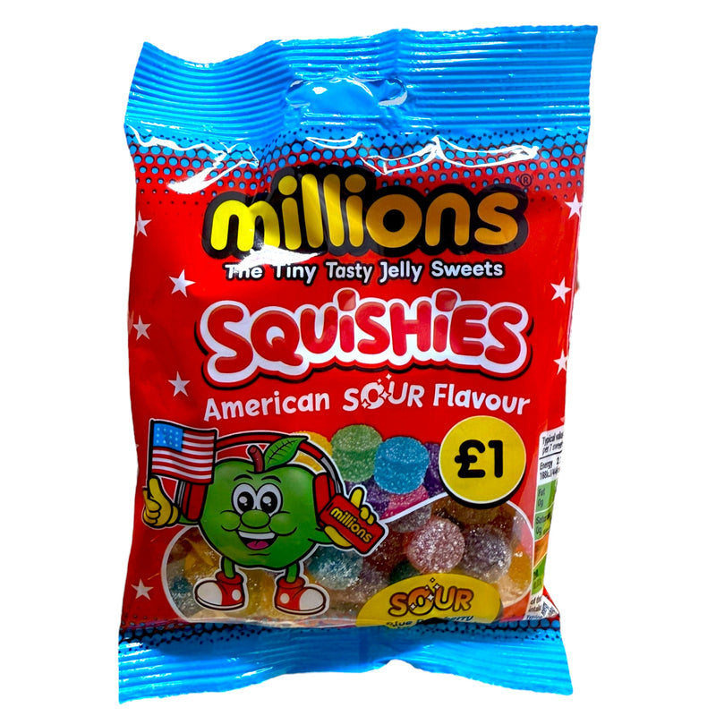 Millions Squishies American Sour Flavour 100g