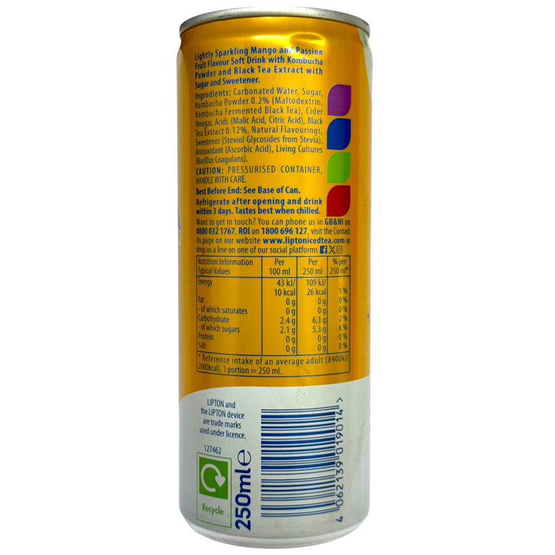 Lipton Kombucha Mango Passionfruit 250ml