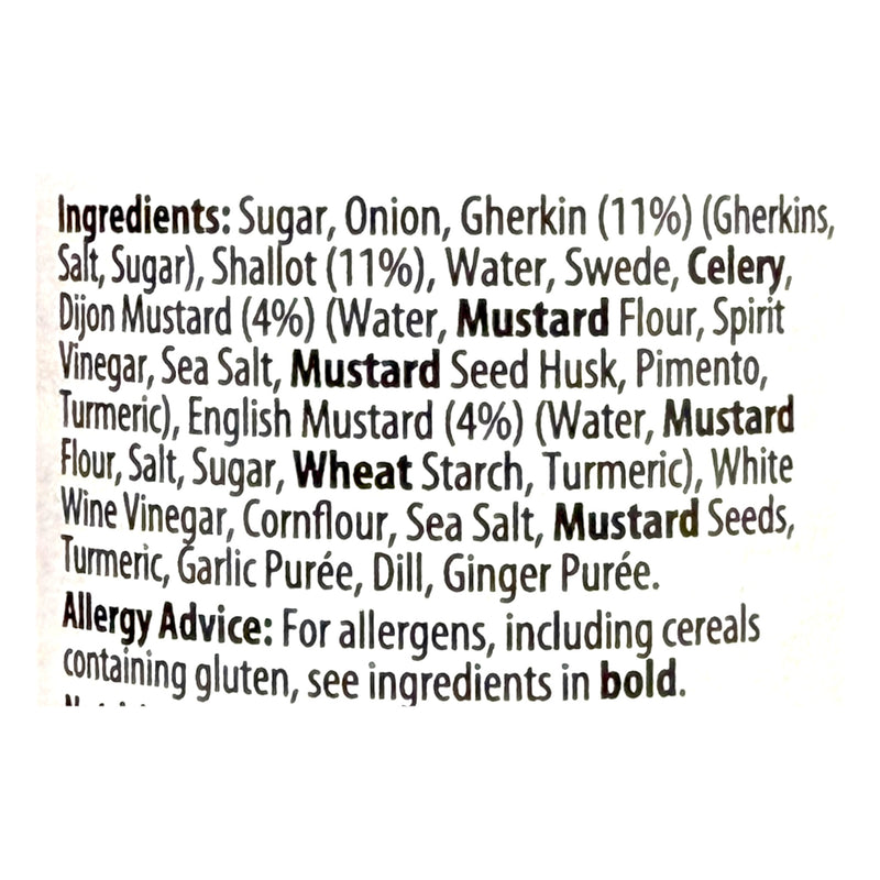 Baxter’s Punchy Mustard & Gherkin Relish 225g