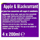 Squeeze It Apple & Blackcurrant 4 x 200ml