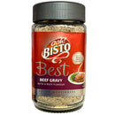 Bisto Best Beef Gravy jar on a white background