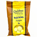 Yellow packaging of Bristows of Devon Lemon Bon Bons on a white background