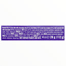 Nutritional label on a white background