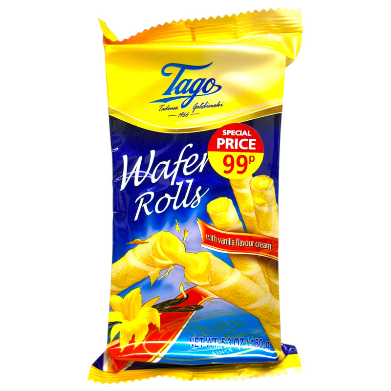 Taco Wafer Rolls Vanilla Cream 150g