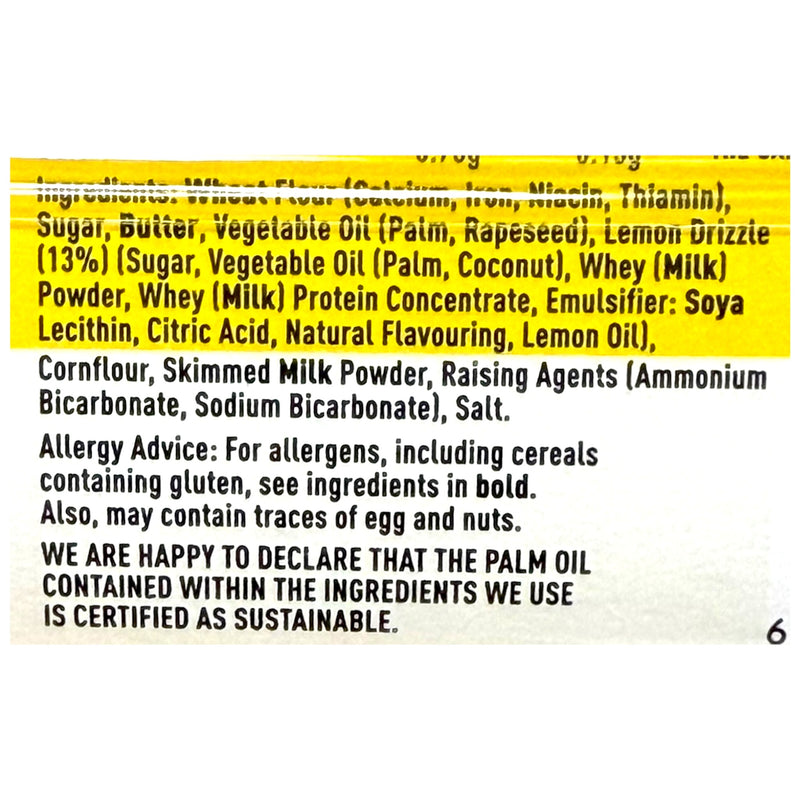 Border Lemon Drizzle Melts 135g