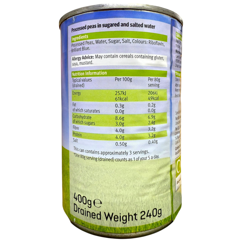 Local Living Processed Peas 400g