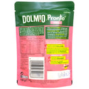 Dolmio Pronto pasta packaging with green and pink design on a white background