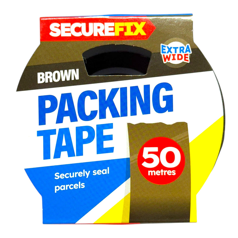 SecureFix Brown Packing Tape 50m