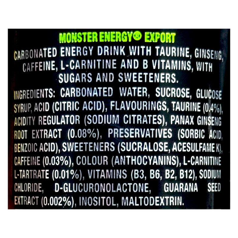 Monster Energy Original Export 250ml