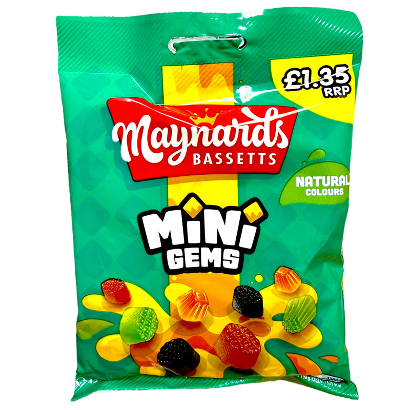 Maynards Bassetts Mini Gems 130g