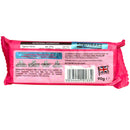 Pink Kingsbake chocolate bar packaging with nutritional information on a white background