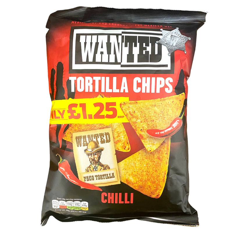 Wanted Tortilla Chips Chilli 125g