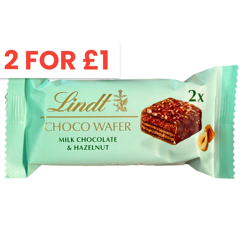 Lindt Wafer Choco Wafer Milk Chocolate & Hazelnut 2pk