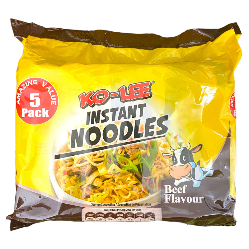 Ko Lee Instant Noodles Beef 5 x 70g