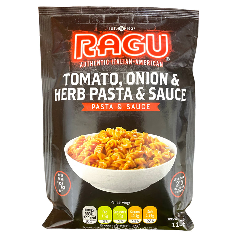 Ragu Tomato, Onion & Herb Pasta And Sauce 110g