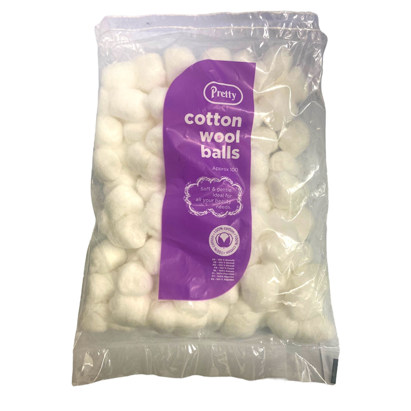 Pretty Cotton Wool Balls x 100pk