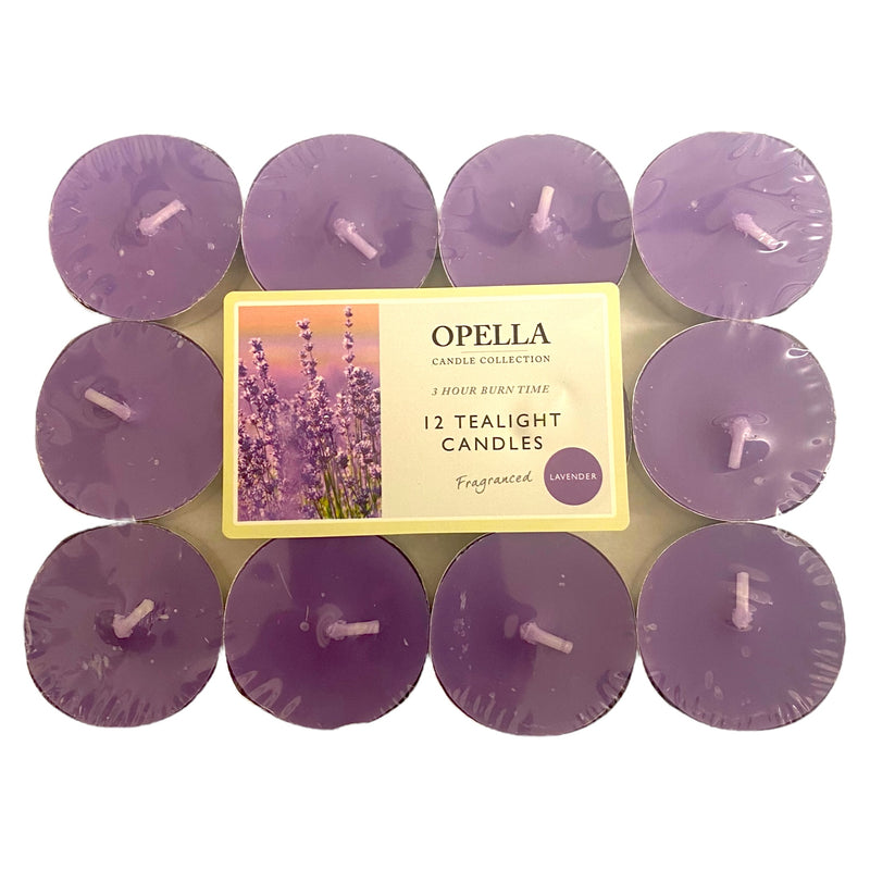 Opella Tea Light Candles Lavender x 12