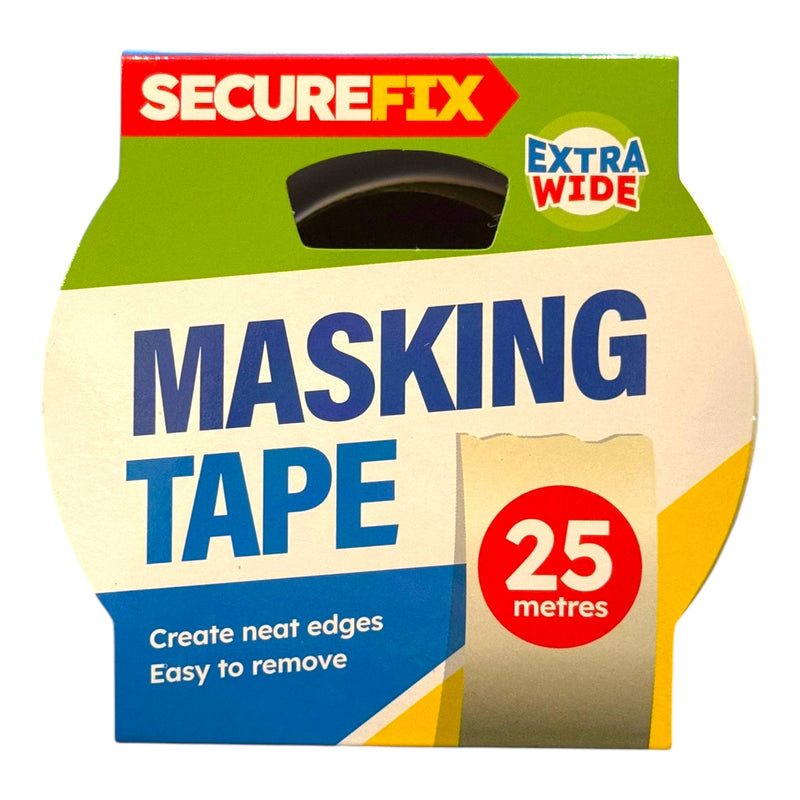 SecureFix Wide Masking Tape 25m