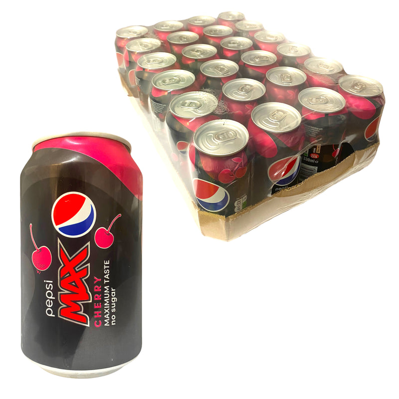 Pepsi Max Cherry No Sugar 24 x 330ml