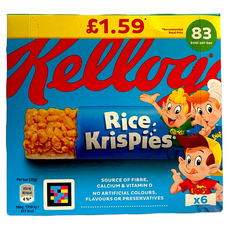 Kellogg’s Rice Krispies Breakfast Bars 6 x 20g