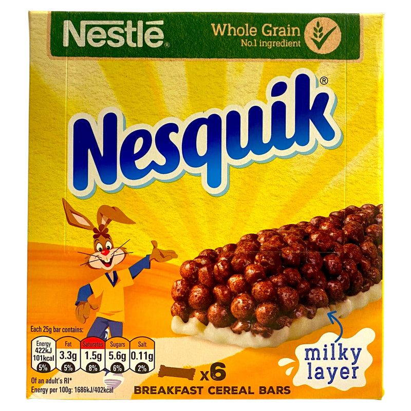 Nestle Nesquick Breakfast Cereal Bars 6 x 25g