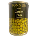 Bonners Finest Garden Peas In Water 410g