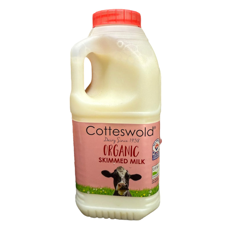 Cotteswold Organic Skimmed Milk 568ml