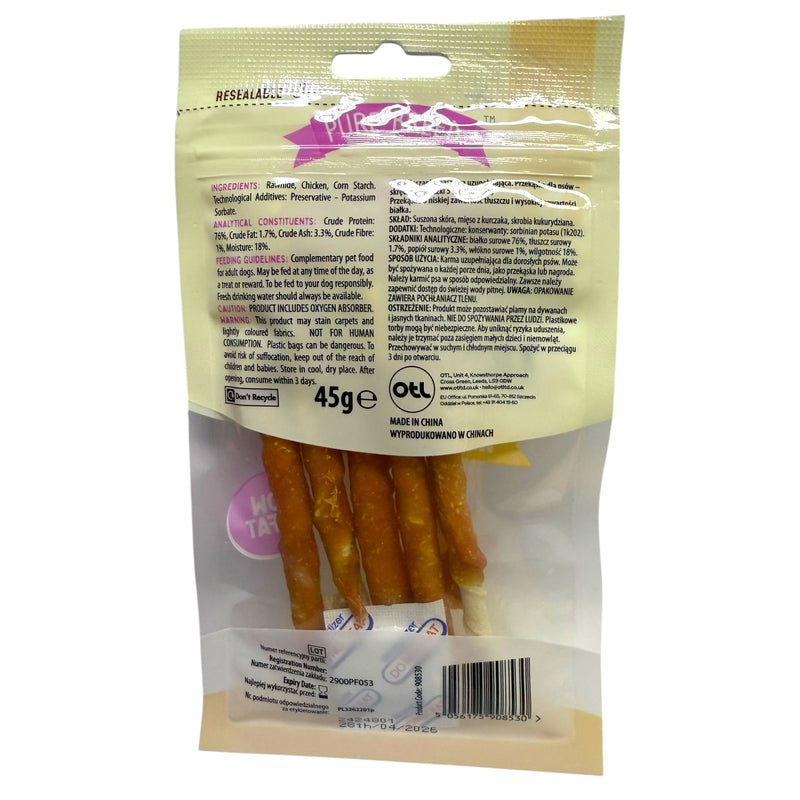 Purebreed Meaty Twist Wraps Chicken 5pk
