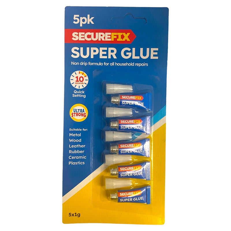 SecureFix Super Glue 5pk