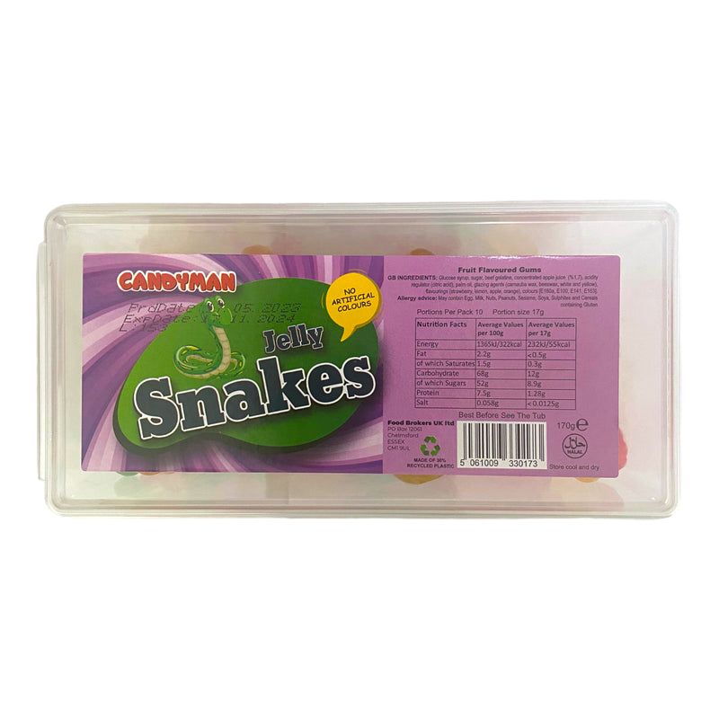 Candyman Jelly Snakes 170g