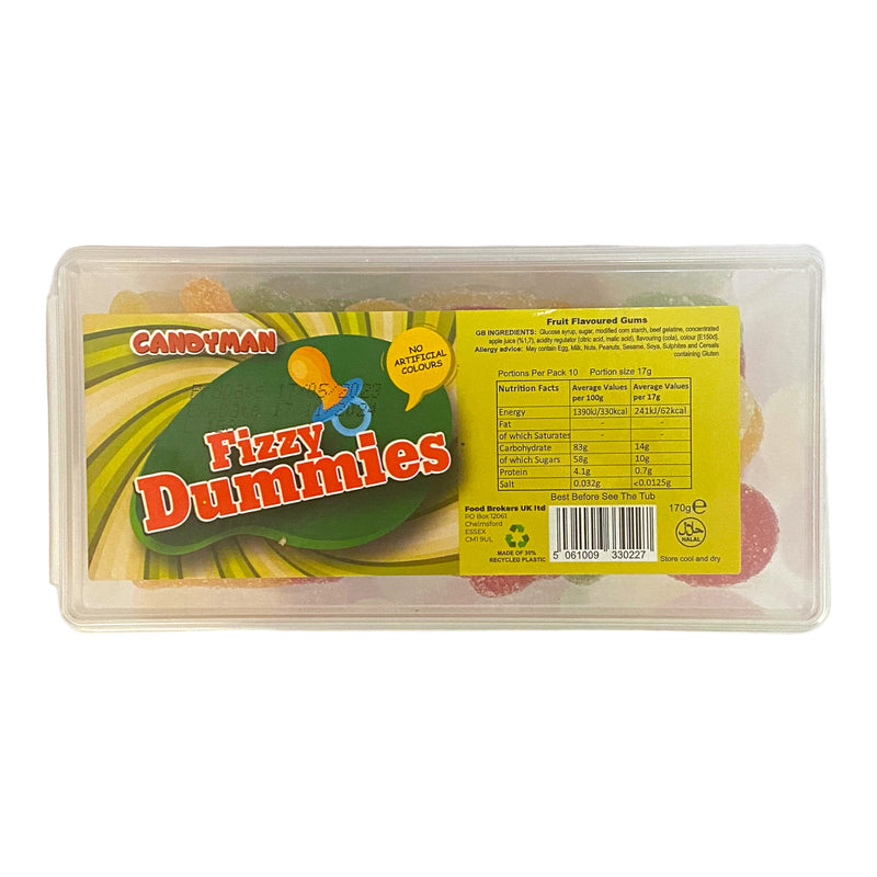Candyman Fizzy Dummies 170g