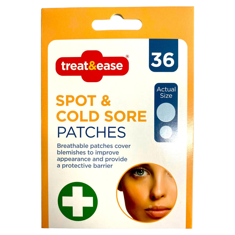 Treat&Ease Spot & Cold Sore Patches 36pk