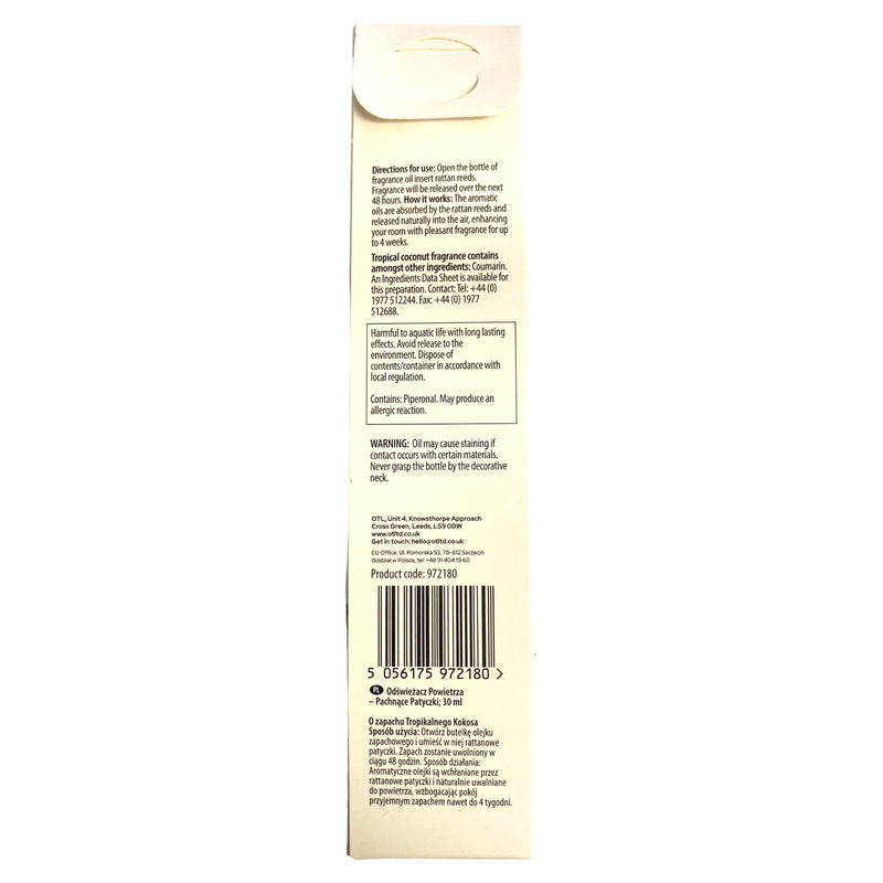 Bloome Reed Diffuser Tropical Coconut 30ml