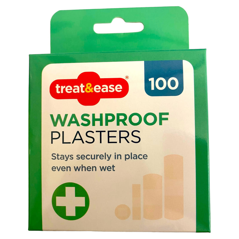 Treat&Ease Washproof Plasters 100pk