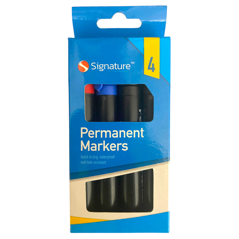 Signature Permanent Markers x 4