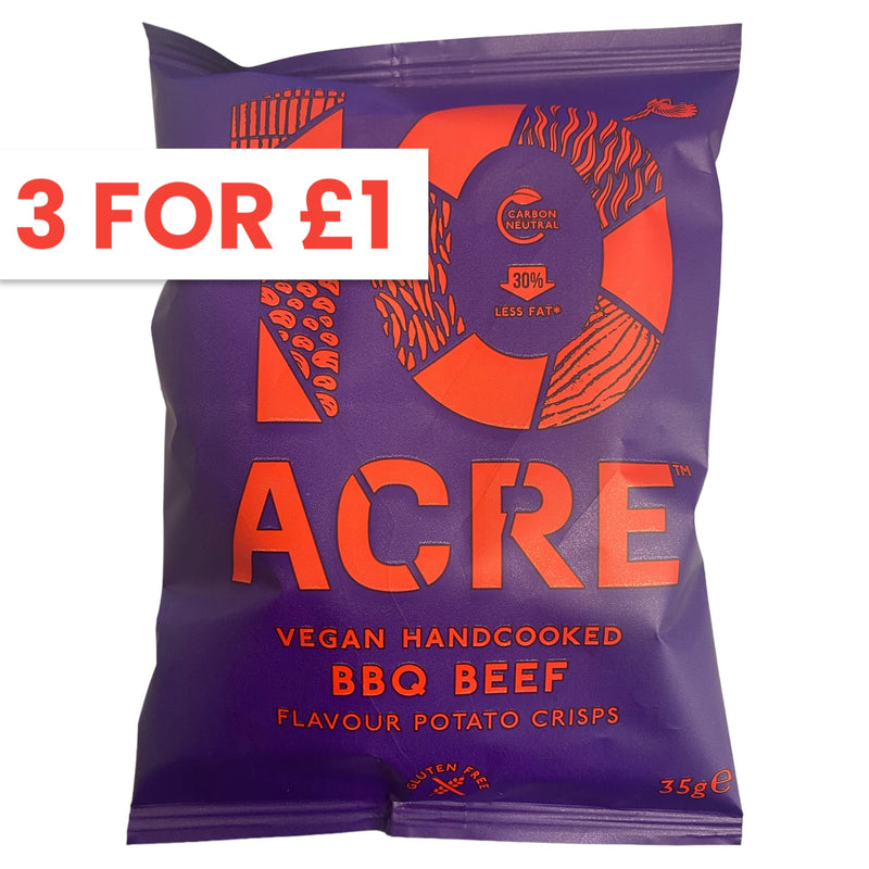 10 Acre Vegan BBQ Beef Crisps 35g