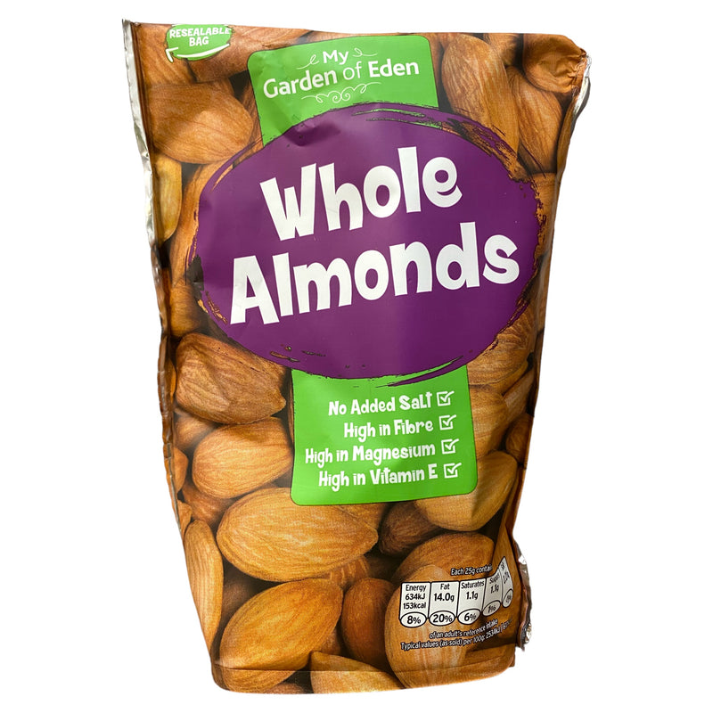 My Garden Of Eden Whole Almonds 200g