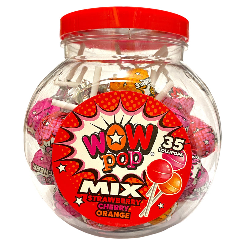 Wow Pop Mix Lollipops 35 x 10g