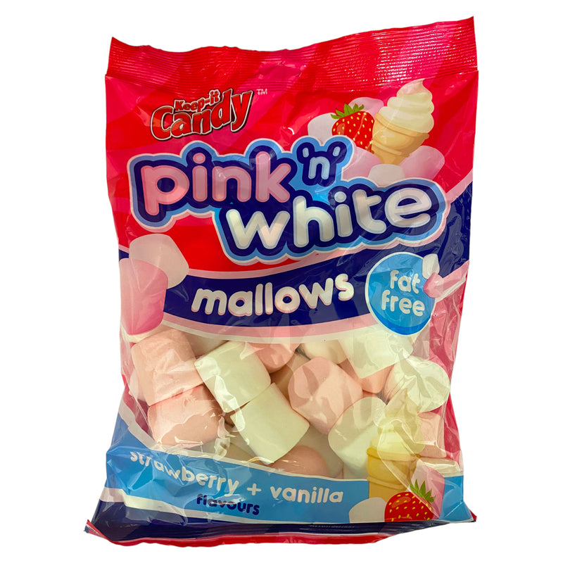 Keep It Candy Pink ‘n White Mallows 250g