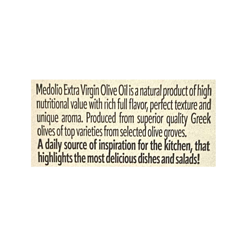 Medolio Extra Virgin Olive Oil 750ml