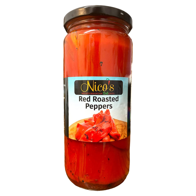 Nicos Red Roasted Peppers 480g