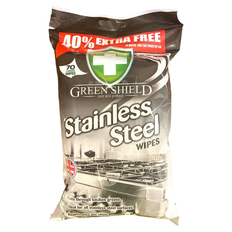 Green Shield Stainless Steel Wipes x 70