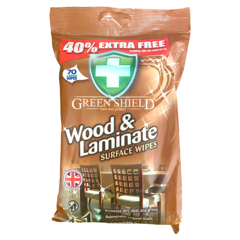 Green Shield Wood & Laminate Wipes x 70