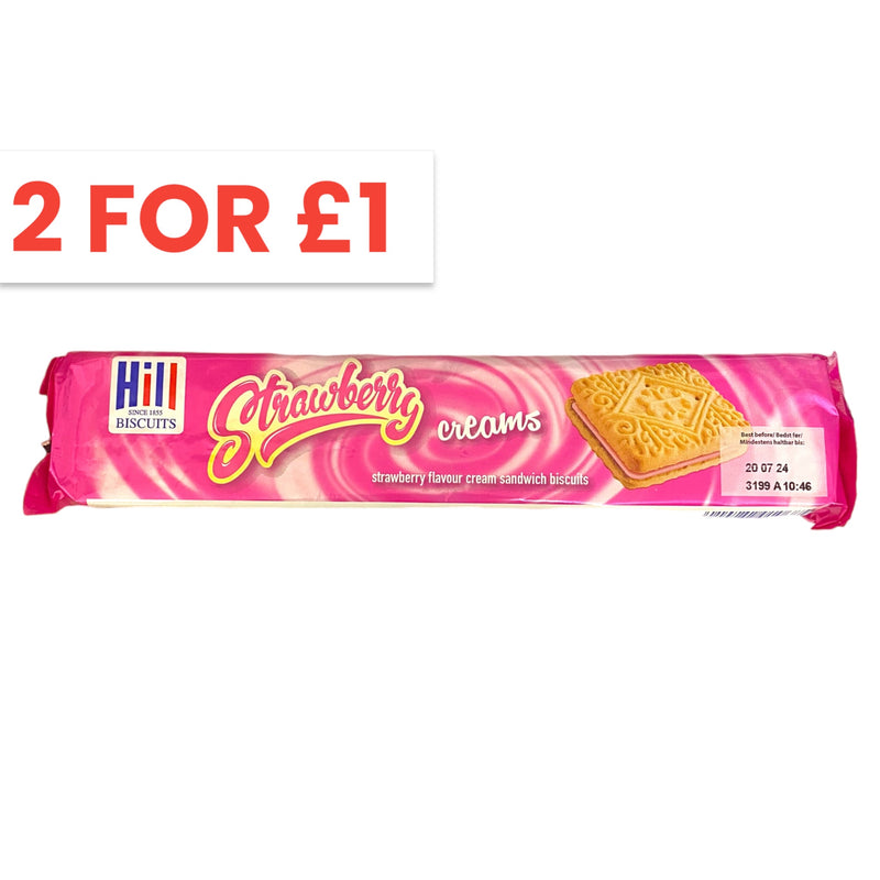 Hill Biscuits Strawberry Creams 150g