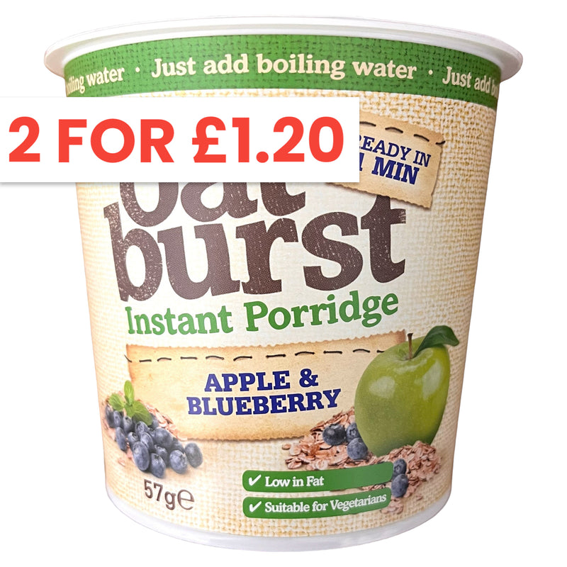 Oat Burst Instant Porridge Apple & Blueberry 57g