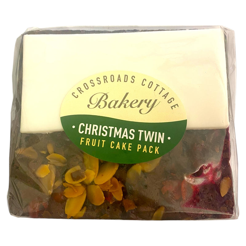 Crossroads Cottage Christmas Fruit Cake Twin Pack 660g