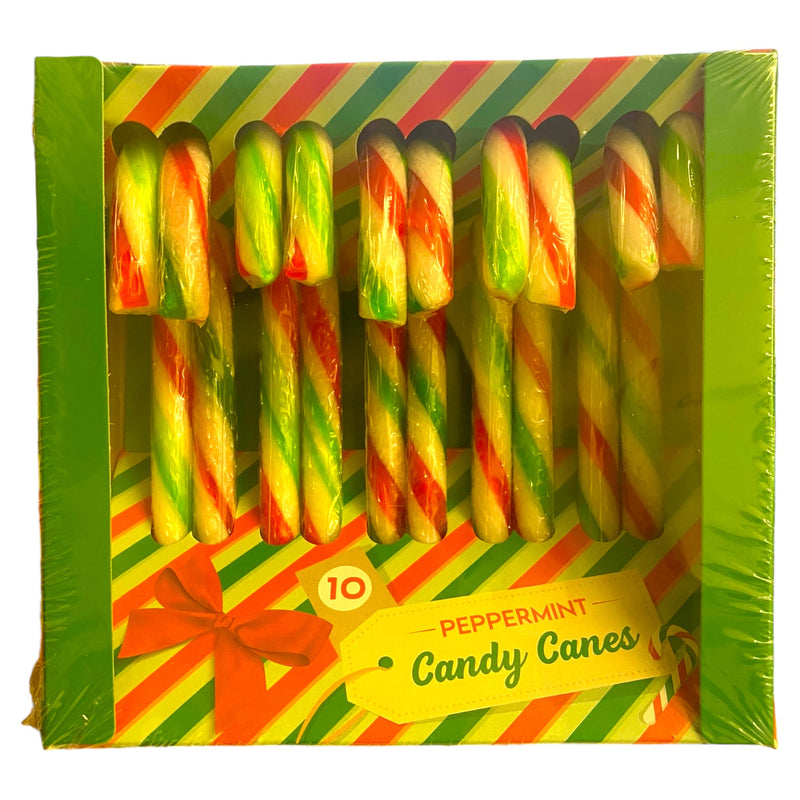 Peppermint Green Candy Canes 10pk